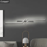 Modern LED Wall Lamp Remote Control 60/80/100CM Wall Sconce For Living Room Bedroom Hallway Bedside Home Decor Led Lights Lustre