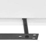 2 White MDF Floating Shelves for Wall - Stylish Book & DVD Storage Solution