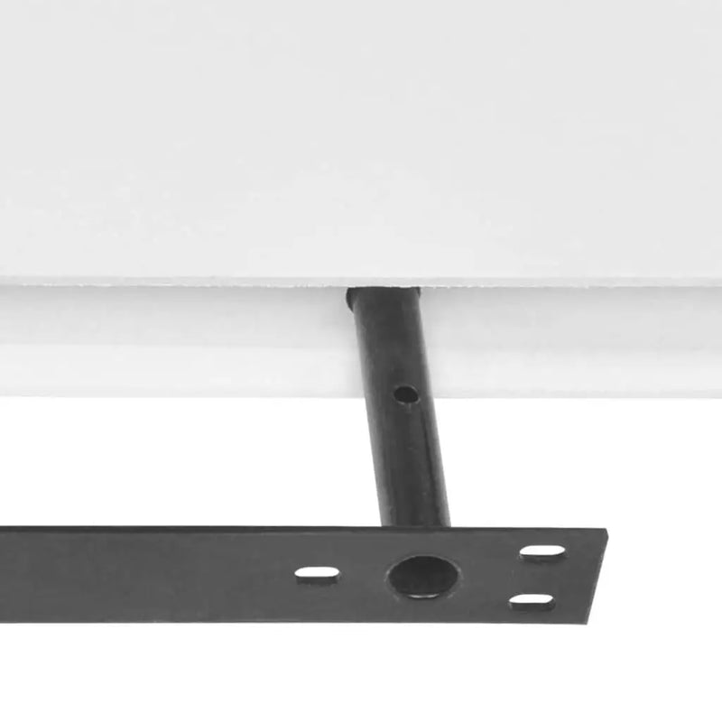 2 White MDF Floating Shelves for Wall - Stylish Book & DVD Storage Solution
