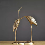 Pure Copper red-crown Crane  Decorative Crafts Light Luxury Decoration Living Room Brass Ornaments Desktop Decoration Gifts