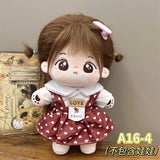 Doll Clothes For 20cm Idol Cotton Doll Outfit Accessories Bunny Onesie Jk Uniform Skirt Clothes DIY Collection Gift Without Doll