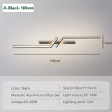 Modern LED Wall Lamp Remote Control 60/80/100CM Wall Sconce For Living Room Bedroom Hallway Bedside Home Decor Led Lights Lustre