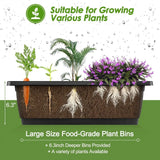 Vertical Raised Garden Bed, 5 Tiers Elevated Garden Planters, 23 * 26 * 45Inch Indoor Outdoor Raised Planter Box