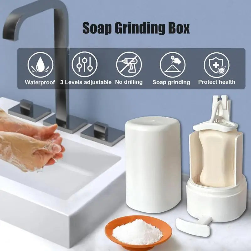 Bar Soap Grinder Grinding Soap Box Solid Soapy Bar Grinding Box Holder Creative Solid Soapy Bar Dispenser Container For Bathroom