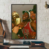 M-Michael J-Jordan Poster HD art sticky wall waterproof home living room bedroom bar aesthetic decoration