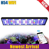 New PopBloom WiFi Reef Aquarium Led Light, Marine Aquarium Lamp Full Spectrum for 60cm 90cm 120cm SPS/LPS Coral Aquarium Tank