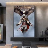 A-Assassins Creed Games Poster HD art sticky wall waterproof home living room bedroom bar aesthetic decoration
