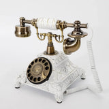Vintage Rotary Telephone, Dial Telephone Old Fashioned Landline Phones Statue Antique Look Phone Home Desk Gift Decorative