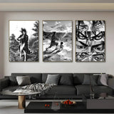 Vagabond Manga Cool Janpan Samurai Poster Sticky Wall Art Printing Waterproof Home Living Bed Room Bar Aesthetic Decor