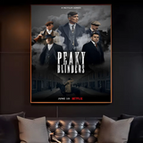 Movie P-Peaky B-Blinders Poster HD art sticky wall waterproof home living room bedroom bar aesthetic decoration