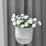 Self Watering Hanging Planters Indoor Flower Pot Outdoor Hanging Basket Plant Hanger with 3Hooks Drainage Hole Home Garden Decor