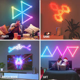 WIFI RGB Backlight Decorative Light Bar LED DIY Splicing Wall Lights Atmosphere Night Lamp Music Rhythm TV Bedroom Game Room
