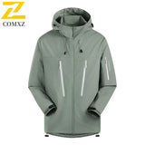 Spring Autumn Men's Windbreaker Fashion Outdoor Mountaineering Travel Windproof Waterproof Hooded Jacket Slim Fit Versatile Coat