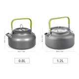 1.6L Portable Water Kettle Water Pot Teapot Coffee Pot Indoor Aluminum Alloy Tea Kettle Outdoor Camping Hiking Picnic Pot