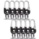 Men Keychain Hook Stainless Steel Keychain Buckle Outdoor Carabiner Climbing Tool Double Ring Car Fishing Key Ring Accessories