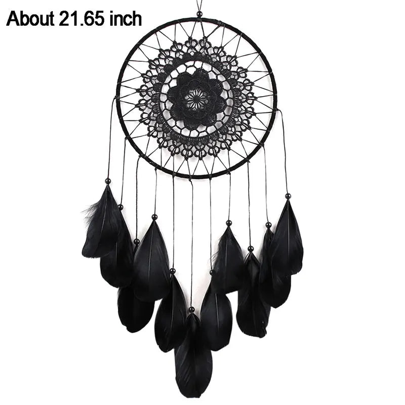 Feather Dream Catcher Indian Style Wall Hanging Wind Chimes For Car Ornaments Room Decor with Rattan Bead Dreamcatchers