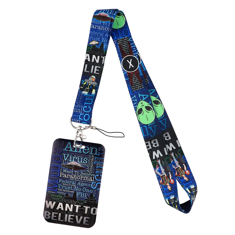 Killer Halloween Horror Movie Lanyard for Keychain ID Card Cover Passport Student Phone USB Badge Holder