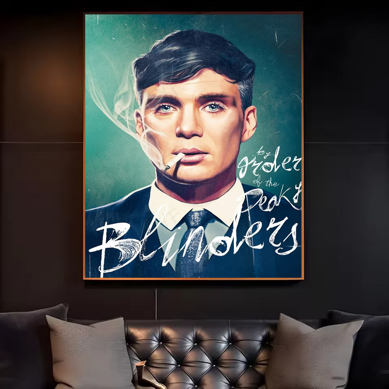 Movie P-Peaky B-Blinders Poster HD art sticky wall waterproof home living room bedroom bar aesthetic decoration