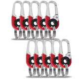 Men Keychain Hook Stainless Steel Keychain Buckle Outdoor Carabiner Climbing Tool Double Ring Car Fishing Key Ring Accessories