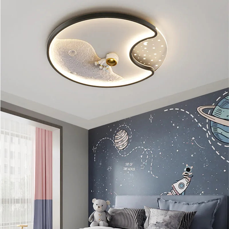 Luminaire Modern Astronaut Led Ceiling Lamp Children kids Boy Bedroom Light Surface Mounted led ceiling light