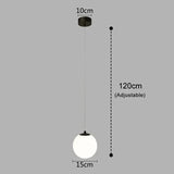 Modern Long Dining Room Chandeliers Glass Ball Lampshade Light Over The Table Kitchen Office Pendant Lamp Home Decor Luminaires