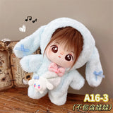 Doll Clothes For 20cm Idol Cotton Doll Outfit Accessories Bunny Onesie Jk Uniform Skirt Clothes DIY Collection Gift Without Doll