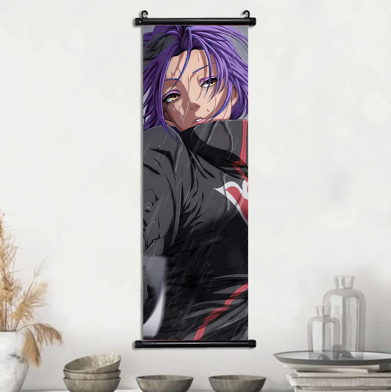 Akatsuki Hot Japanese Anime Poster Scroll Canvas Wall Hanging Painting Home Decor Itachi  Art Room Decoration Kid Gift Didara