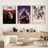 A-Assassins C-Creeds Poster HD art sticky wall waterproof home living room bar decoration