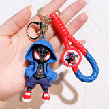 Disney Marvel Spider-Man Keychain Cartoon Comics Avengers Series Key Ring Pendant Ornaments Jewelry Gifts for Friends