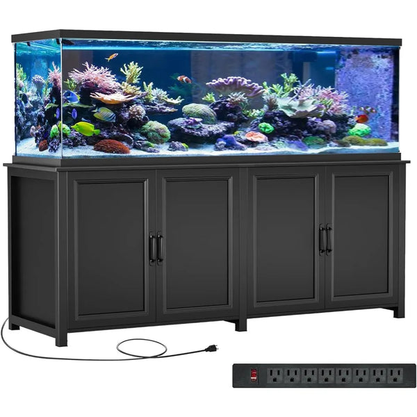 180-200 Gallon Large Fish Tank Stand, Aquarium Stand with 72"*24" Tabletop Fits 125/150/180/200 Volumns Aquariums,2200LBS Capac