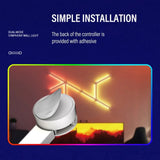 WIFI RGB Backlight Decorative Light Bar LED DIY Splicing Wall Lights Atmosphere Night Lamp Music Rhythm TV Bedroom Game Room