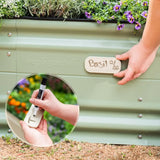 17" Tall 10 in 1 Novel Modular Raised Garden Bed Kit, Metal Planter Box for Vegetables Flowers Herbs