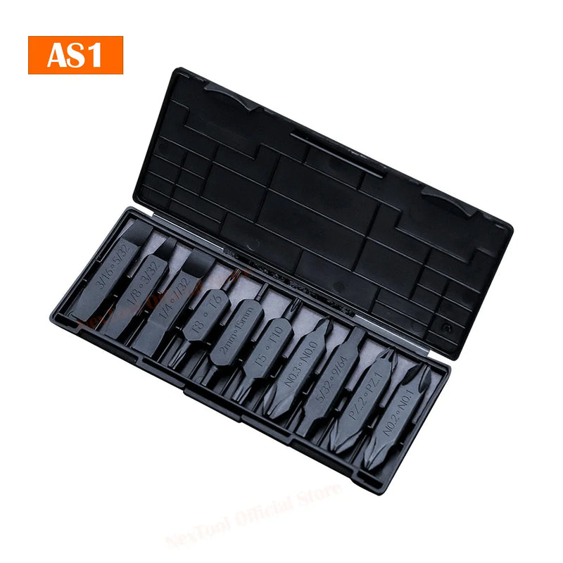NexTool AS2 Hex Bit Accessory Kit Screwdriver Bit Kit Set for NexTool Pocket Tools E1 Flagship Captain Hand Tools Multi-tool