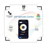 TUYA Smart Music Ceiling Light LED RGB Remote Control APP Bluetooth Audio Home Decorative Light Living Room Bedroom Ceiling Lamp