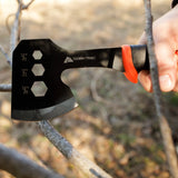 Ozark Trail 7-Piece Camping Tool Set with Hammer, Axe, Flashlight, and Knives, Batteries Included
