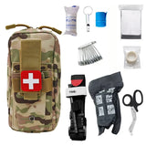 10 Pieces Outdoor Survival Tactical Camping First Aid Equipment Field Emergency Suit Battlefield Should Backpack