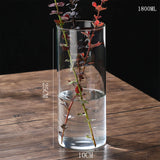 Hydroponics Plants Desktop Glass Planter Vase Glass Vase Transparent Cylinder Flower Vase Bedroom Desktop Home Decoration