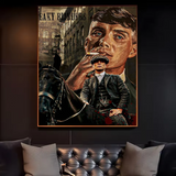 Movie P-Peaky B-Blinders Poster HD art sticky wall waterproof home living room bedroom bar aesthetic decoration