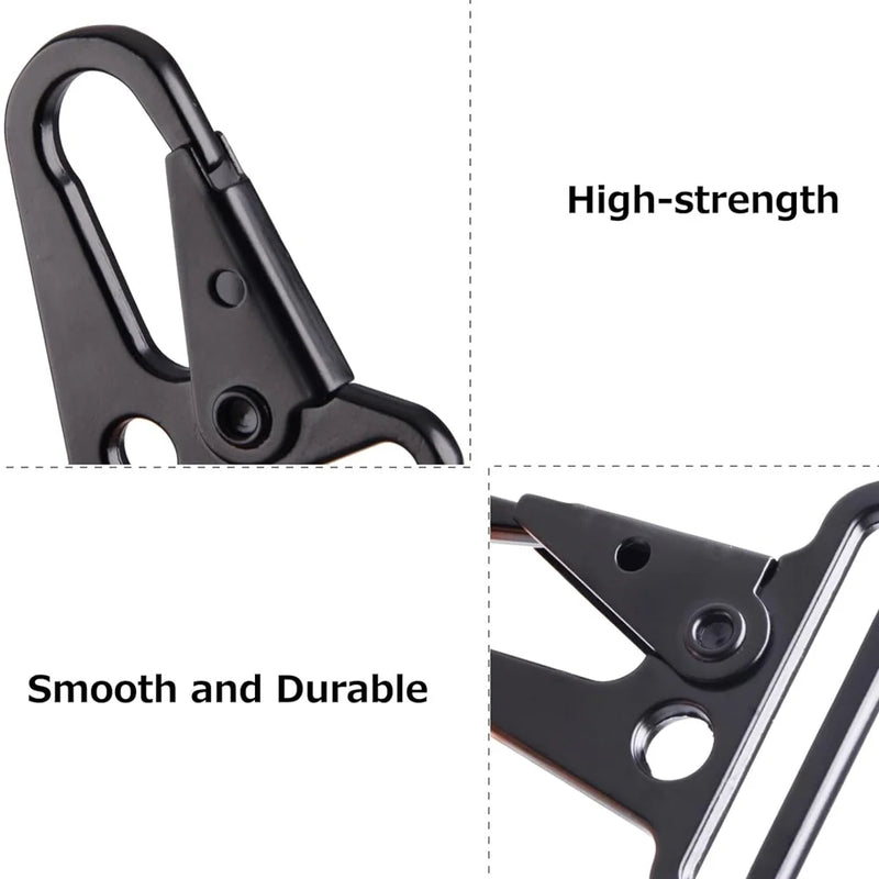 4pcs Enlarged Mouth Clips Clasp Hooks for Paracord Sling Outdoors Bag Backpack