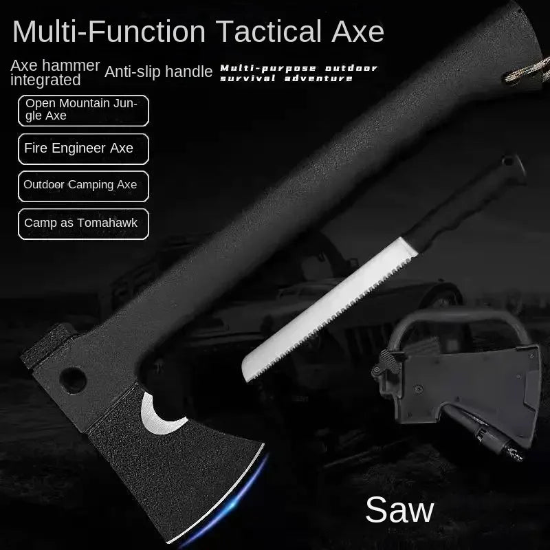 2024 New Discounted multifunctional camping tactics, outdoor jungle cutting, logging, firefighting, camping, vehicle mounted axe