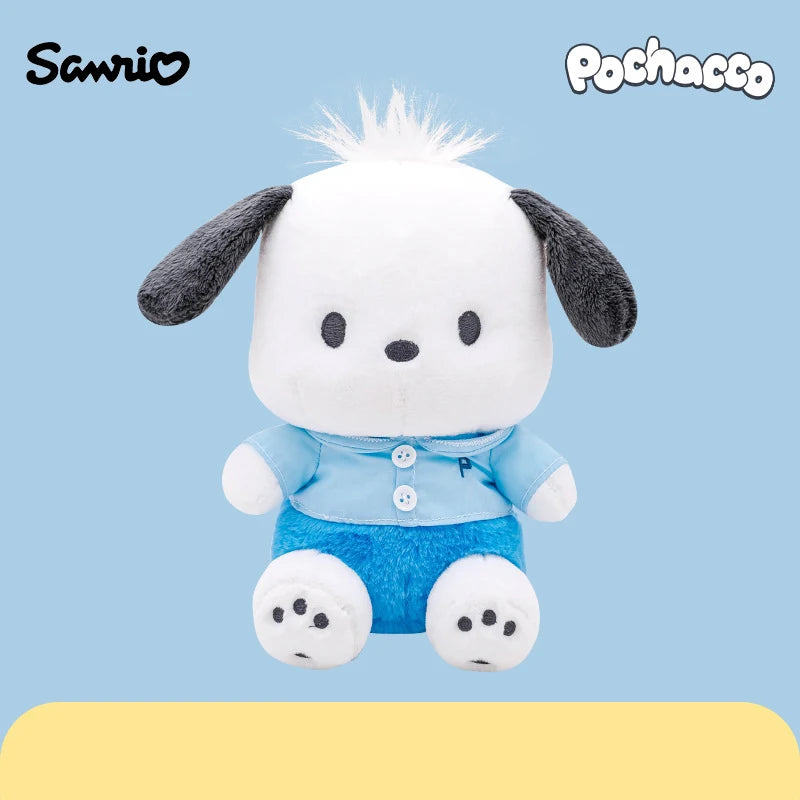 Sanrio Pochacco Hello Kitty Kuromi Stuffed Toys Cute Plush Ring Toys Kawaii Baby Birthday New Year Gift Children Dolls For Girl