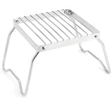 Outdoor Stainless Steel Stove Holder Camping Portable Folding Mini Barbecue Rack Set Pot Holder Baking Tray Holder