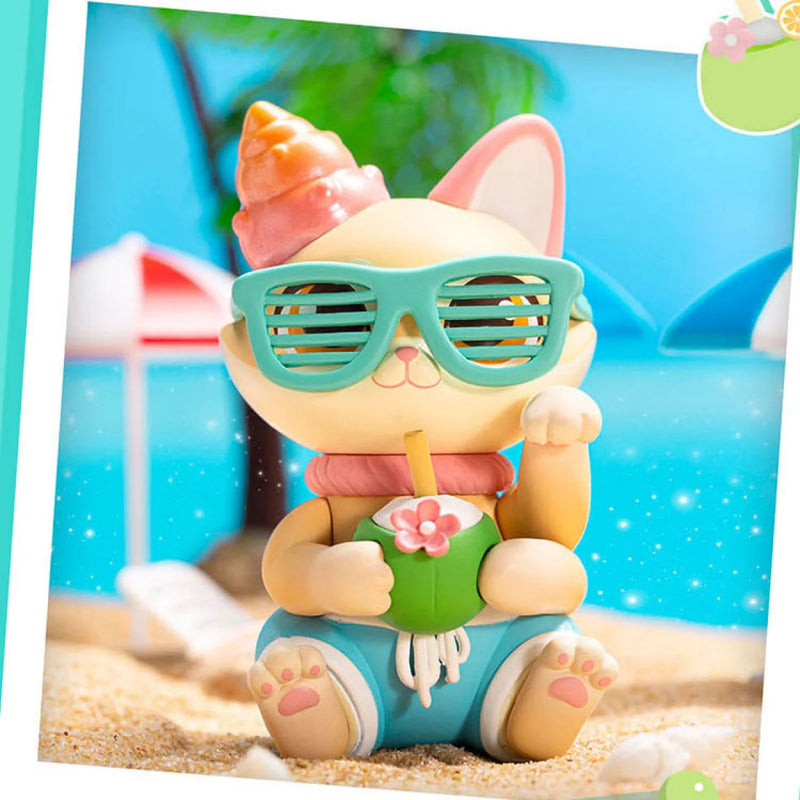 Anime New Cassy Cat Drinks Series Mystery Box Anime Original Figure Collection Model Desktop Ornaments Doll Toys