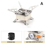 Portable Camping Stove Mini Heater Gas Stove Cookware Foldable Outdoor Gas Burner Barbecue Camping Equipment Camping Furnace