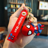 Disney Marvel Spider-Man Keychain Cartoon Comics Avengers Series Key Ring Pendant Ornaments Jewelry Gifts for Friends