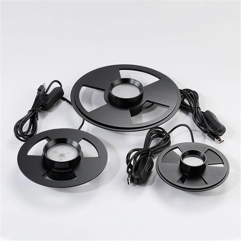 Round D10cm D12cm D15cm D20cm LED moss plant light breathable ecological bottle lamp USB aquatic grass light wanter plant lamp