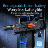 Electric UZI Flamethrower Water Gun Toy High-Power Full Automatic Water Shooter Outdoor Games for Kids Adults Summer Fun Toys