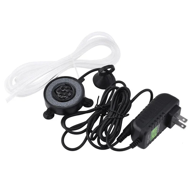 Underwater Submersible Fish Tank Light Color Changing LED Air Bubble Light Waterproof Aquarium Lamp Making Oxygen for Fish Tank