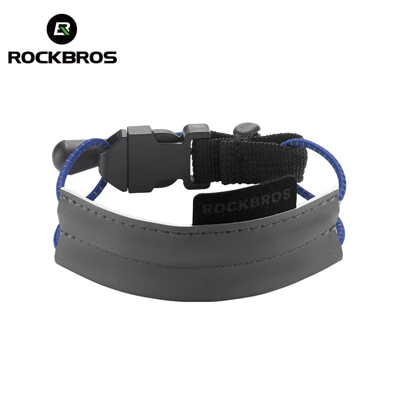 ROCKBROS Cycling Pants Leg Band Ankle Strap Adjustable Buckle High Elastic Safety Protection Leg Clip Band Cycling Trousers Band