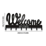 Multifunctional Iron Wall Hanging Cute Cat Key Rack Festive Atmosphere Cat Wall Rack Hook Household Key Coat Hanger Hook